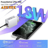 USB+PD Ladegerät Netzteil für iPhone 7 8 X XR XS 11 12 13 USB-C Dual USB-A + C