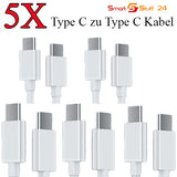 5X USB Typ C Ladekabel Datenkabel für Samsung, HTC ,Huawei, Xiaomi, Oppo, LG 1M