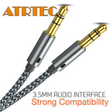 ATRTEC 3,5mm Klinke Lautsprecher Audiokabel für JBL Kopfhörer Auto 1,2mAUX Cable