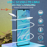 5X USB Typ C Ladekabel Datenkabel für Samsung, HTC ,Huawei, Xiaomi, Oppo, LG 1M