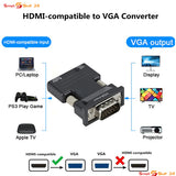HDMI-kompatibler VGA-Konverter ohne Audiokabel Buchse auf VGA-Stecker-Adapter