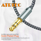 ATRTEC 3,5mm Klinke Lautsprecher Audiokabel für JBL Kopfhörer Auto 1,2mAUX Cable