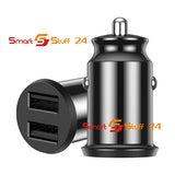 1X 5A Schnellladegerät Mini Dual USB Autoladegerät  KFZ + USB C Kabel für Handy
