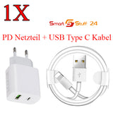 1X Schnellladegerät USB-C auf iPhone für iPhone 8,9,10,11 Mag Safe Netzteil PD