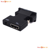 HDMI-kompatibler VGA-Konverter ohne Audiokabel Buchse auf VGA-Stecker-Adapter