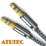 ATRTEC 3,5mm Klinke Lautsprecher Audiokabel für JBL Kopfhörer Auto 1,2mAUX Cable