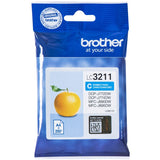 Brother Strahldrucker Tintenpatrone LC-3211C Patrone Ink Cyan Tinten Cartridge
