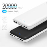 ROCK Power Bank 20000 mAh Dual Portable USB Powerbank für iphone Samsung Xiaomi