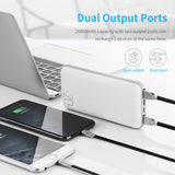 ROCK Power Bank 20000 mAh Dual Portable USB Powerbank für iphone Samsung Xiaomi
