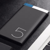 ROCK 5000 mAh Power Bank,tragbares dünnes iPhone Samsung Xiaomi Metal Alloy