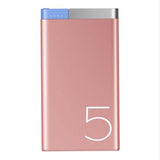ROCK 5000 mAh Power Bank,tragbares dünnes iPhone Samsung Xiaomi Metal Alloy