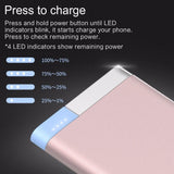 ROCK 5000 mAh Power Bank,tragbares dünnes iPhone Samsung Xiaomi Metal Alloy