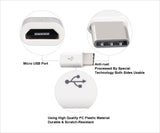 Type C USB 3.1 Male to Micro USB Female Converter Adapter Konverter Schwarz Weiß