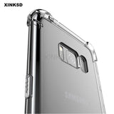 Stoßfestes klares Handy Hülle für Samsung Galaxy A3 A6 A8 2017 2018 Schutzhüllen