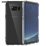 Stoßfestes klares Handy Hülle für Samsung Galaxy S7 Edge S8 S9 Plus Schutzhüllen