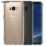 Stoßfestes klares Handy Hülle für Samsung Galaxy S7 Edge S8 S9 Plus Schutzhüllen