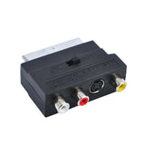 RGB Scart Video AV TV Audio-Adapter Konverter Scart Stecker auf 3x Cinch Buchse