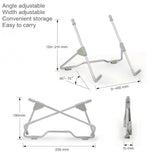 Tragbarer Laptopständer Einstellbare Aluminiumlegierungshalterung aus Aluminium