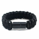 Seil Armband für Samsung Xiaomi Android USB Datenkabel Multifunktion für Men
