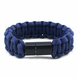 Seil Armband für Samsung Xiaomi Android USB Datenkabel Multifunktion für Men