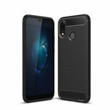 Huawei P20 Lite Fall Abdeckung Carbon zurück Stoßfest Silikon TPU Schutzhüllen