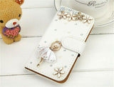 Strass PU Filp Schutzhüllen Wallet Case für Samsung S5 S6 S8 S7 edge S9 Plus TOP