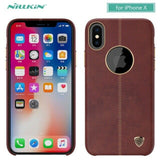 NILLKIN Ledertasche für iPhone X 10 8 7 6 6s Handy cover case hülle elegant TOP
