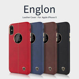 NILLKIN Ledertasche für iPhone X 10 8 7 6 6s Handy cover case hülle elegant TOP