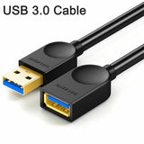 USB3.0 Extension Verlängerungskabel Kabel A-Stecker zu A-Buchse PC TV PS4 0.5-3m