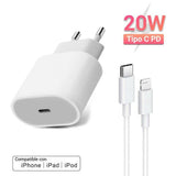 20W Veloce Usb-C Per IPHONE 7 8 X 11 12 Pro / Max Mag Sicura Alimentatore Pd