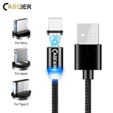 LED Ladekabel für iPhone Samsung Huawei Xiaomi Nokia LG HTC Magnetisch+ Netzteil