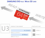 SAMSUNG EVO Plus Micro SD 32GB 64GB 128 Class 10 SDXC Speicherkarte ohne Adapter