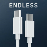 2M Ladekabel USB C zu USB C 60W Schnell PD iPad Samsung MacBook Huawei Xiaomi 2M