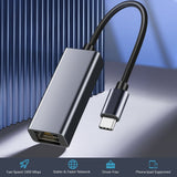 USB C auf LAN Adapter Netzwerk Ethernet Konverter USB 3.0 Gigabit LAN RJ45 LED