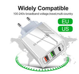 20W USB C + 2 USB Schnellladegerät Netzteil für iPhone 13/12/11/XR/XS/X/8/7/SE