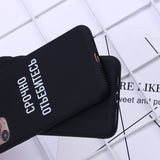 Russisches Zitat Slogan Telefonabdeckung für iPhone Soft Silicone Candy Case