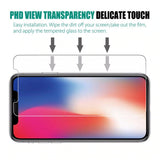 4XSchutzglas IPhone 6 7 8 X XR XS XS MAX Displayschutz Displayfolie Glas HART 9H
