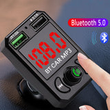 KFZ FM Transmitter Auto Bluetooth Radio Mp3 mit Dual USB Ladegerät LED für Handy