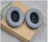 2X Ersatz OHRPOLSTER für Bose QuietComfort 35 QC35 wireless II Kunstleder Grau