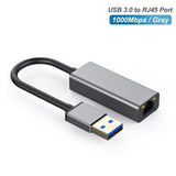USB A auf LAN Adapter Netzwerk Ethernet Konverter USB 3.0 Gigabit LAN RJ45 LED