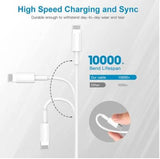 2 Port USB Netzteil +Ladekabel für iPhone 5 6 7 8 11 12 X Xs Xr Xs Max ipad Weiß