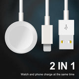 2 In 1 Ladekabel für iWatch  6 5 4 3 2 1 SE+ iPhone 13 12 11 X Schnellladen