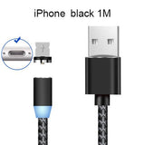 3 in 1 Magnetisch Ladekabel für iPhone Samsung Huawei Xiaomi Nokia LG Fast LED