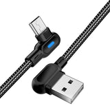 USB C Winkel 90 Grad Fast Ladekabel für Samsung  Huawei LG Ladekabel Sony Type C