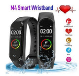 Bluetooth Smart watch Fitness Tracker Sport Uhr Armband Wasserdicht Schwarz M4