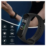 Bluetooth Smart watch Fitness Tracker Sport Uhr Armband Wasserdicht Schwarz M4