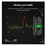 Bluetooth Smart watch Fitness Tracker Sport Uhr Armband Wasserdicht Schwarz M4