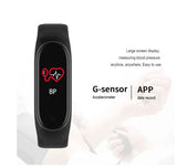 Bluetooth Smart watch Fitness Tracker Sport Uhr Armband Wasserdicht Schwarz M4