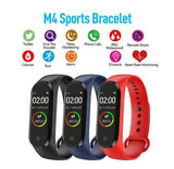 Bluetooth Smart watch Fitness Tracker Sport Uhr Armband Wasserdicht Schwarz M4