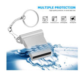 Super Mini USB 2.0 Flash Drive 16GB 32GB 64GB 128GB USB Stick Pendrive Silber